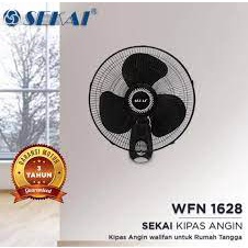 Kipas Angin Dinding / Wallfan SEKAI WFN 1628 R 16 Inch Remote Garansi Resmi