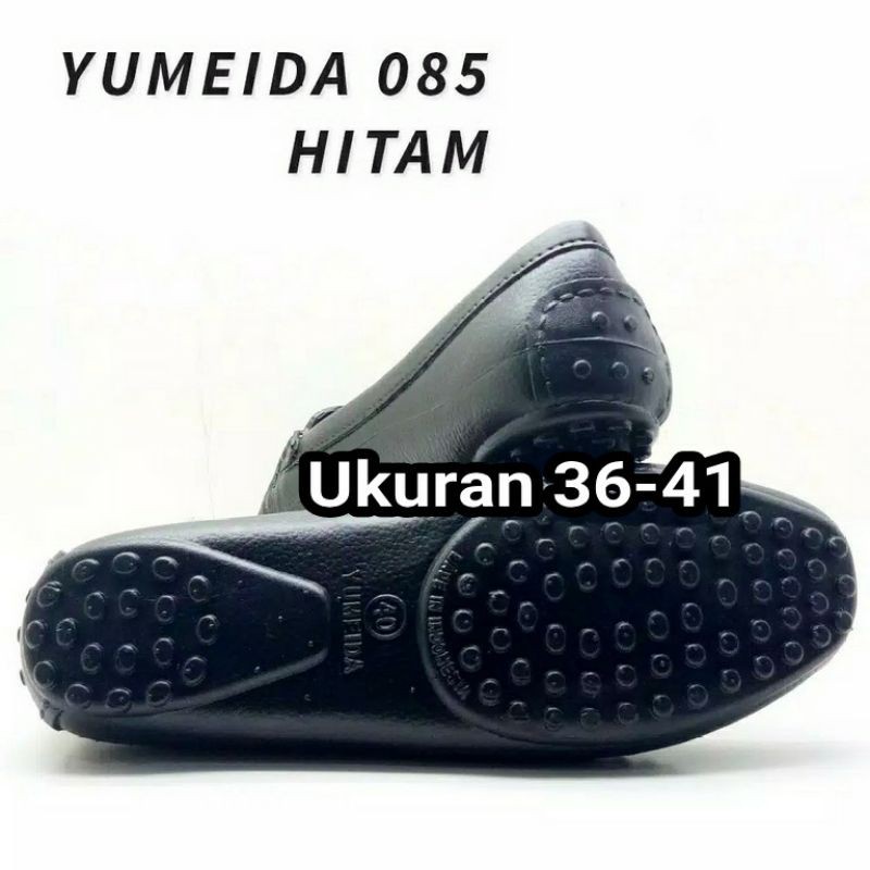 (COD) TERMURAH Sepatu Pantofel Kerja Karet Wanita Yumeida F085