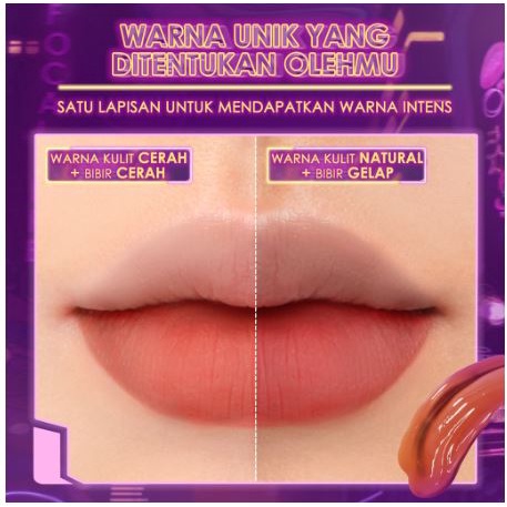 FOCALLURE #SwitchMode Airy Matte Tint Long-Lasting Transfer-Proof Lip Tint Natural Matte Finish Mask