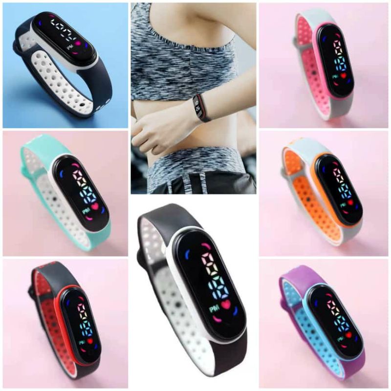 Jam Tangan Couple Grosir Jam Tangan Murah Jam Tangan Pria Sport Led Pria Wanita Watch M141
