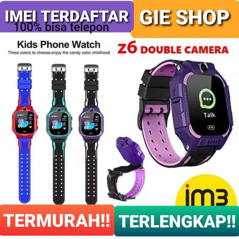 READY smartwatch FROZEN II q19 dual camera IMEI kamera tahan air imoo Z6 aimo imo murah waterproof