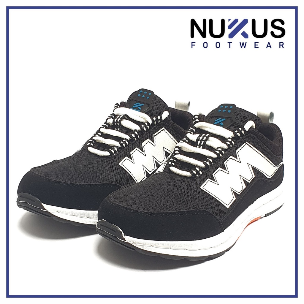 Nukus Sepatu Kets Running Pria Tali Putih - NKTM HP 04