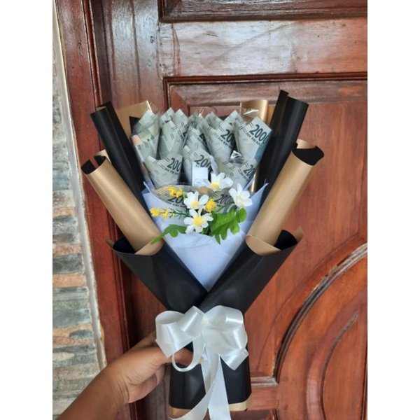 buket bunga uang asli kado ultah/wisuda/pernikahan