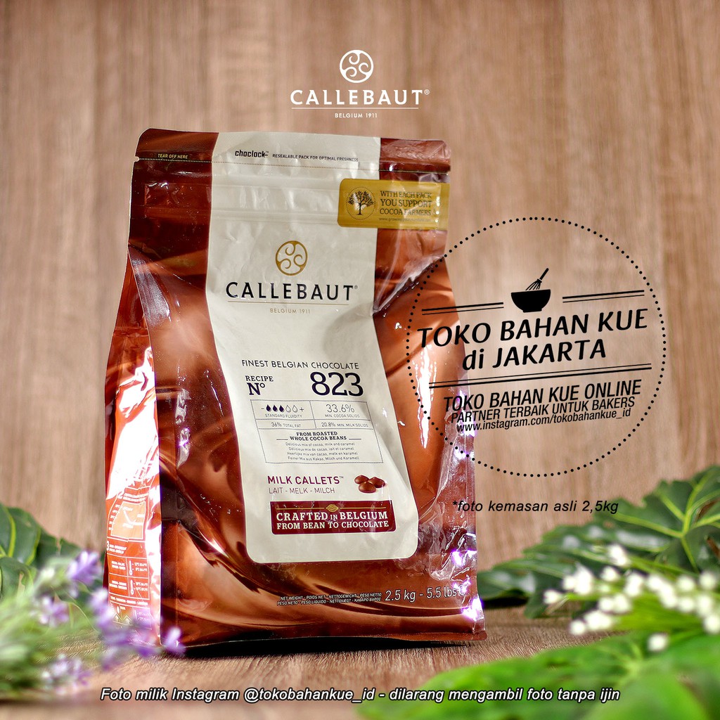 Callebaut Finest 823nv Belgian Chocolate Milk Callets 