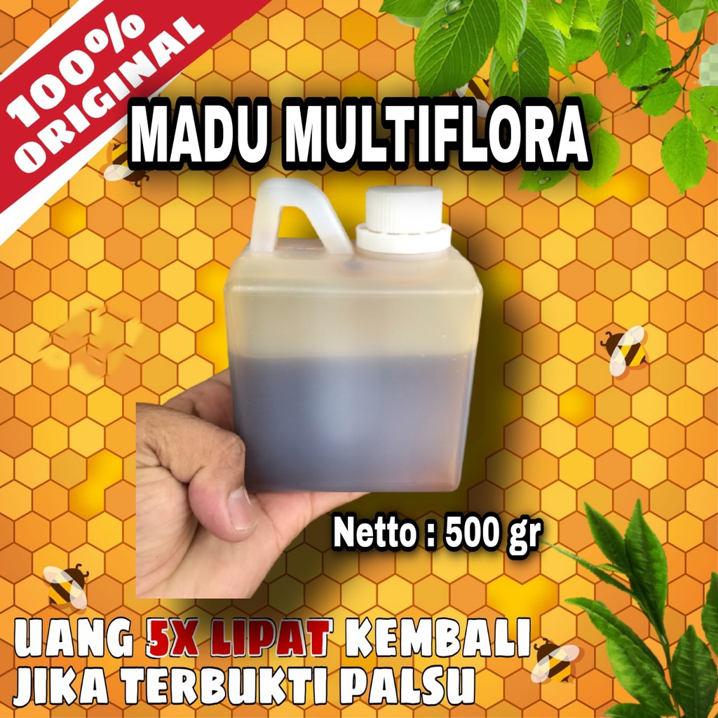 

Madu Multiflora Murni 100% Asli - Madu Murni Asli 500 gr