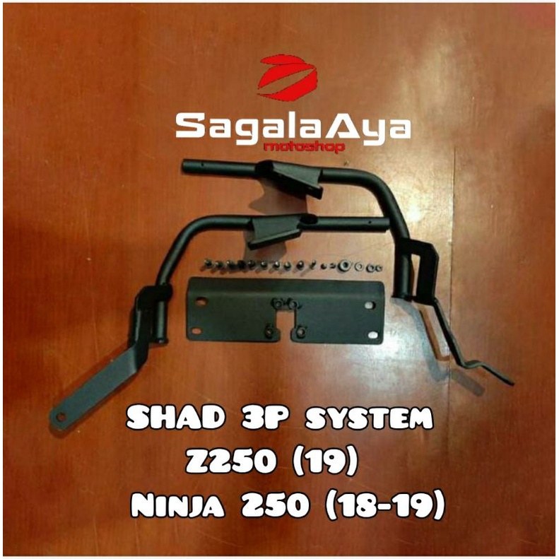 jual side bracket sidebox shad kawasaki Z250 ninja 250 breket side box 3P system original shad