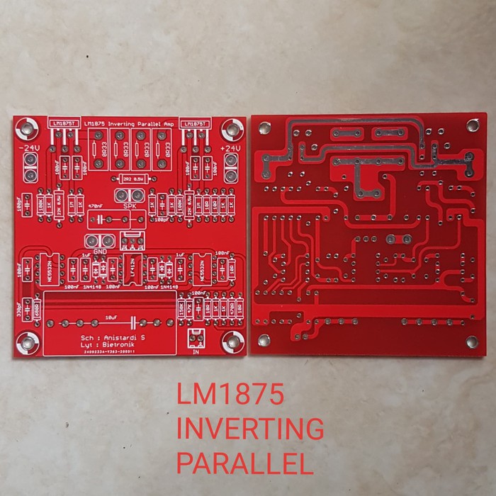 PCB LM1875 Inv Parallel AMP Dauble layer