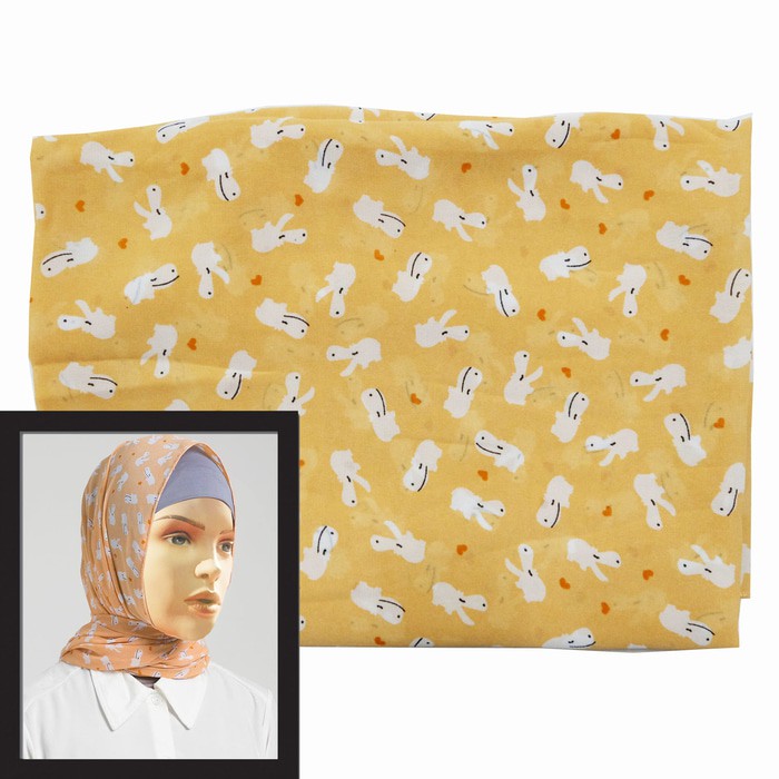 Hijab / Jilbab Wanita Poponina Baby Hippo Scarf (Orange)