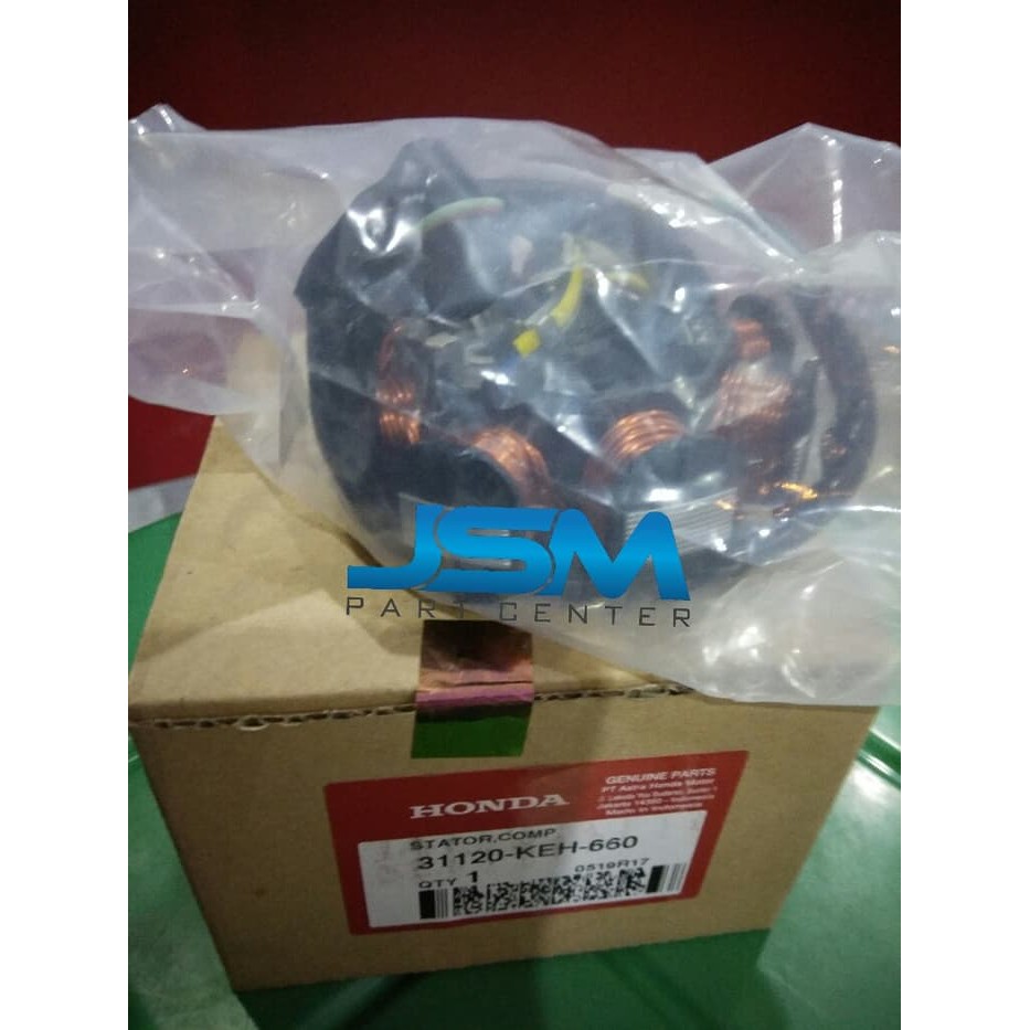 31120-KEH-660 STATOR COMP SPUL MEGAPRO LAMA (starter tangan) ORI AHM ORI ORIGINAL