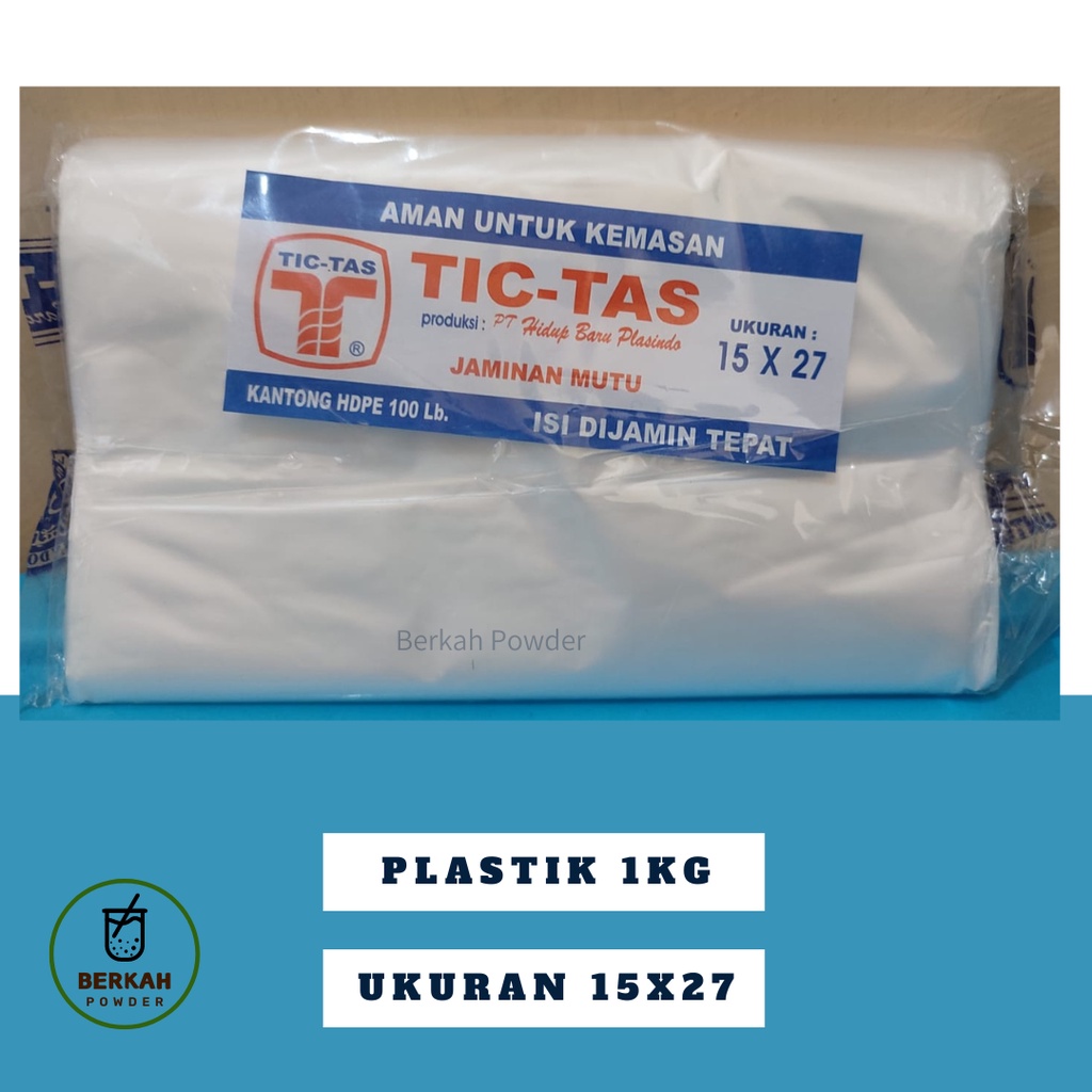 Jual Kemasan Kantong Plastik 1 Kg 15 X 27 Buram Kantong Plastik Tic