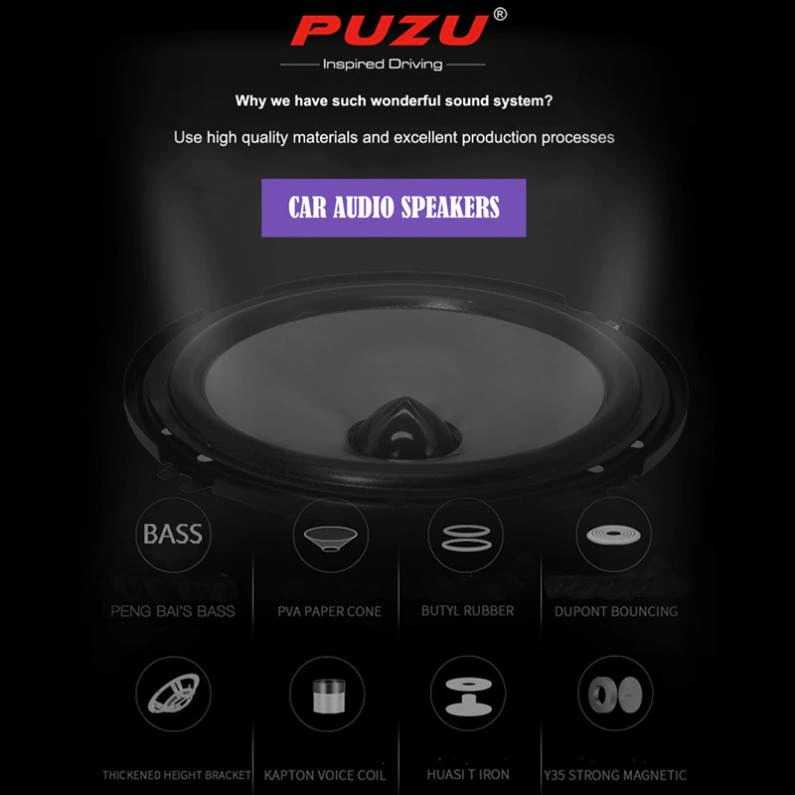 Puzu Speaker Mobil HiFi 5 Inch 80W 2 PCS - PZ-F5001