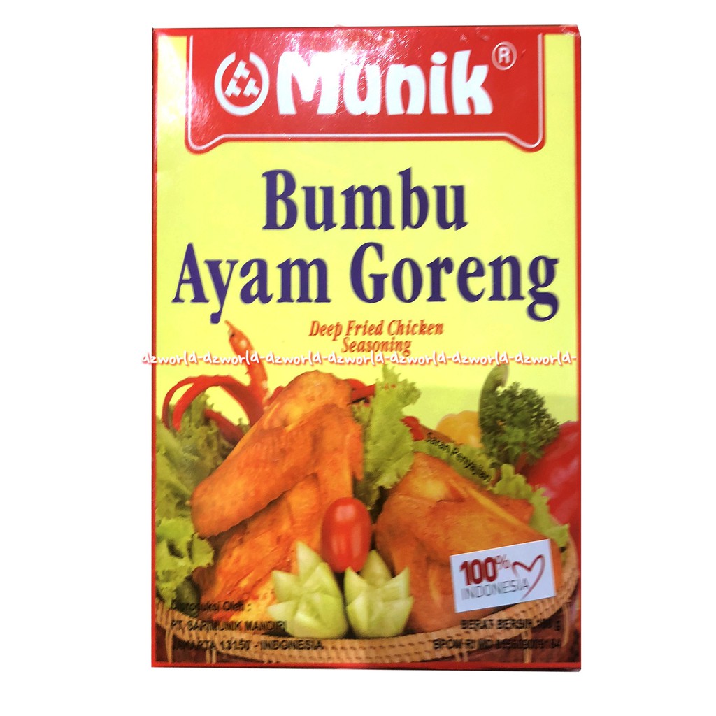 Munik Bumbu Ayam Goreng Instant 180gr Bumbu Cepat Saji Deep Fried Bumbu Masak Instan