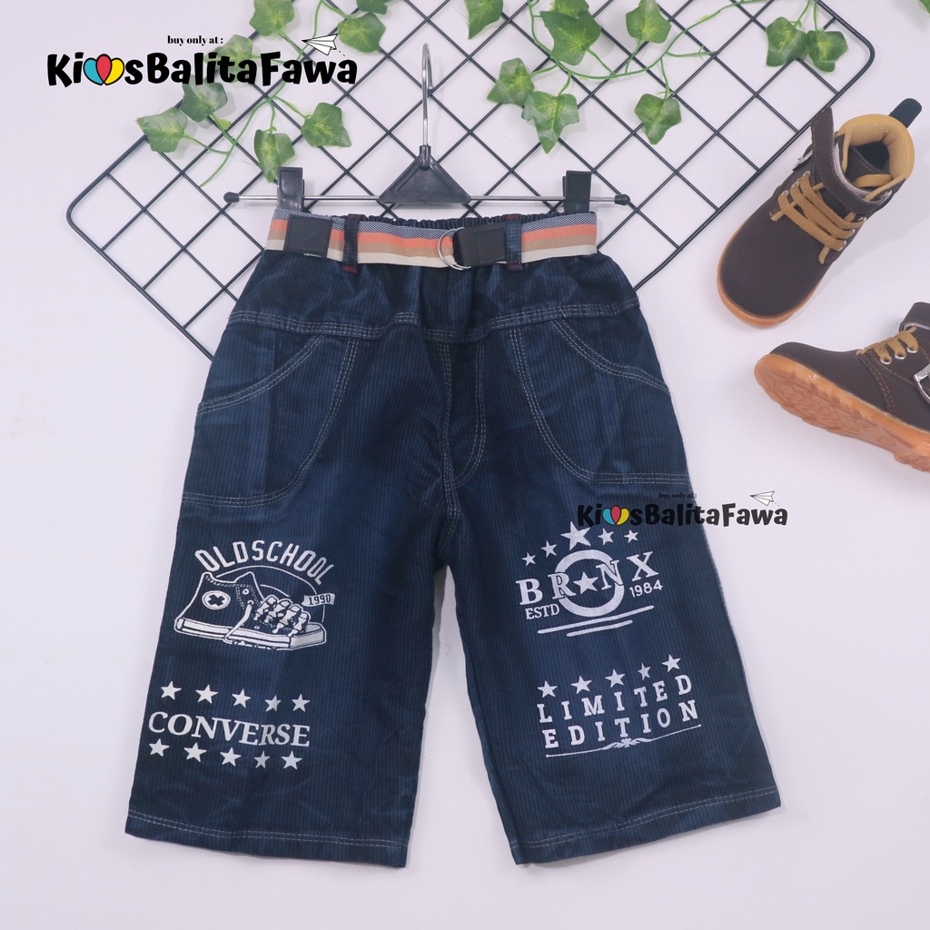 Celana Jeans Uk. 5-7 Tahun / Celana Levis Pendek Anak Laki Denim Polos Distro Cowok Murah