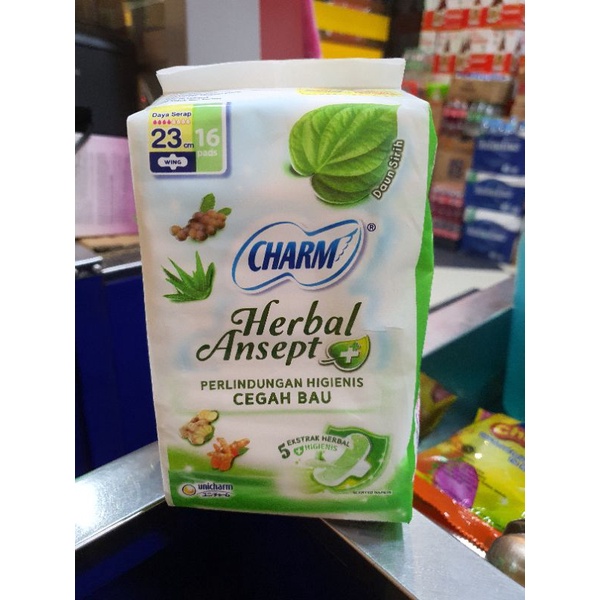 Charm Herbal Ansept + daun sirih 5ekstrak Herbal