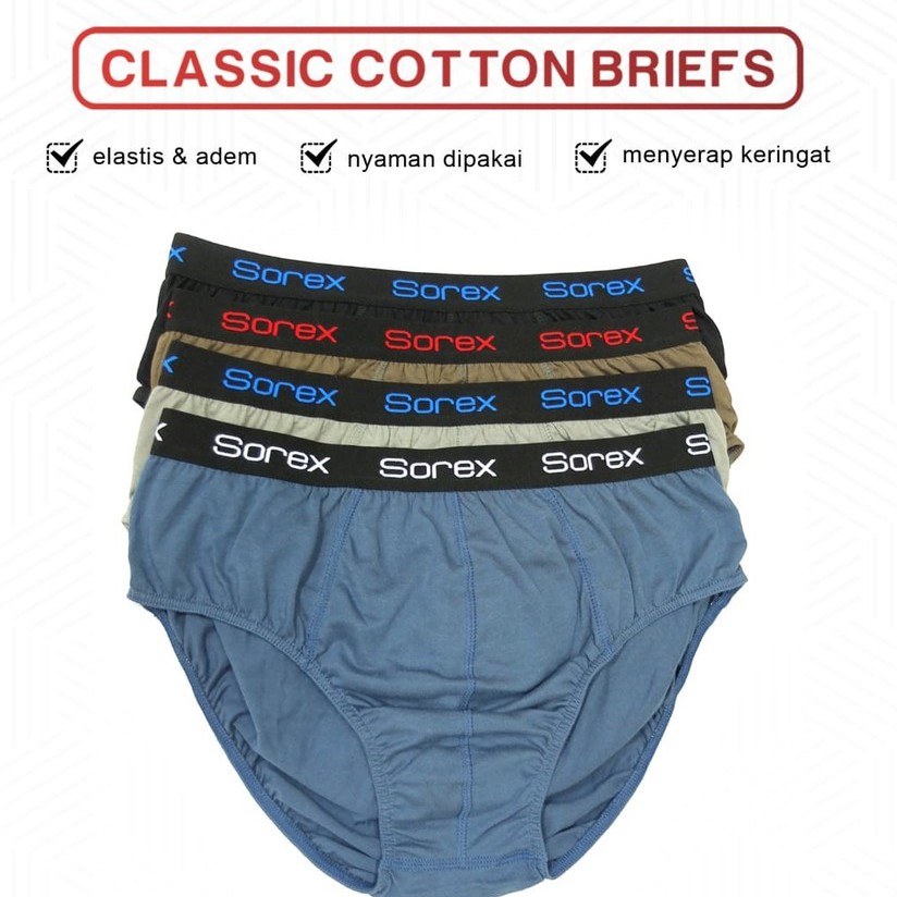 CD SOREX MEN MURAH CELANA DALAM PRIA MEN'S BRIEF COWOK LAKI LAKI ( 38203 / M3007 / 38208 / 38229 )