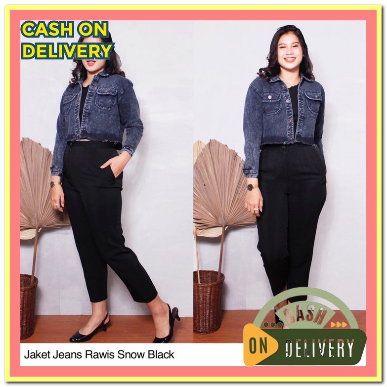 Jaket Jeans Kekinian Cewek Levis Wanita Jins Import Denim Jacket Denim Jaket Jeans Nirina Crop Snowb