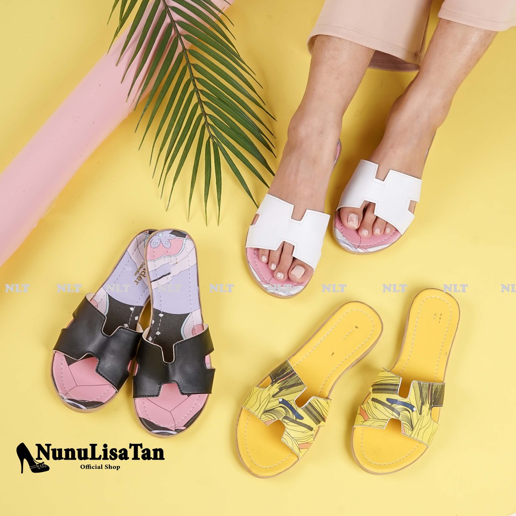 NunuLisaTan - Termurah Bisa COD Sandal Teplek Sandal Santai Korea HALABONG