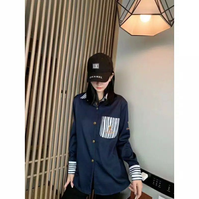 Kemeja LV SATIN IMPORT PREMIUM/FASHION WANITA PREMIUM