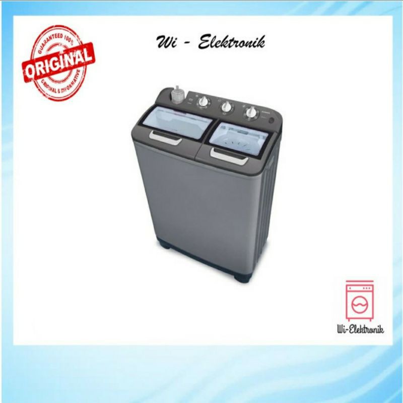 Mesin Cuci 2 Tabung Sanken TW-1127GSL / Mesin Cuci Sanken 1127GSL
