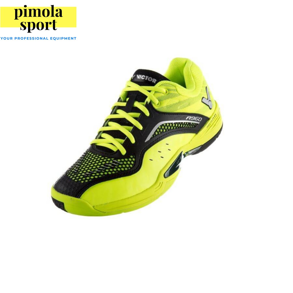 Sepatu Badminton VICTOR A960 GC / A 960 GC / A960GC Yellow Black Kuning Hitam