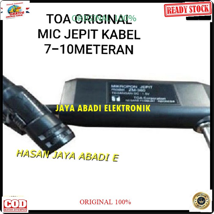 G65 ORIGINAL MIC TOA JEPIT KABEL 8 METER KANCING KERAH BAJU MIKROPHONE CLIP ON KLIP TIE CONDENSOR SENSITIF AUX MIKROPHONE MIK KARAOKE SOUND AUDIO KLIP CABLE PROFESIONAL PRO VOCAL KARAOKE MIKROPHONE AUDIO SYSTEM PANGGUNG DJ STUDIO SENSITIF