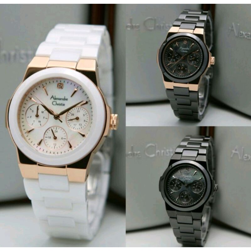 ORIGINAL JAM TANGAN WANITA ALEXANDRE CHRISTIE AC 2862 ,/ AC2862 / 2862 GARANSI RESMI 1 TAHUN,,CERAMI