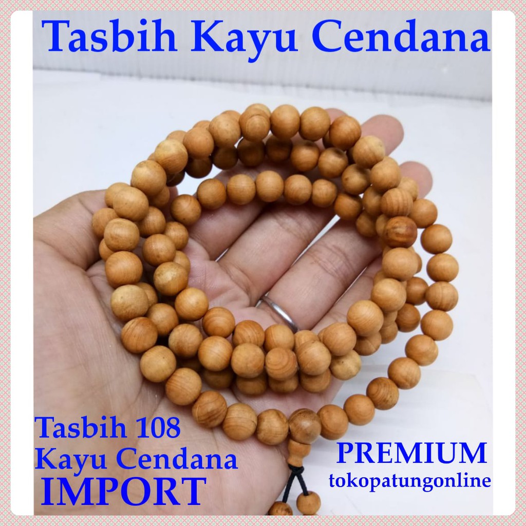 Tasbih Kayu Cendana Import 108 Butir 10mm 01