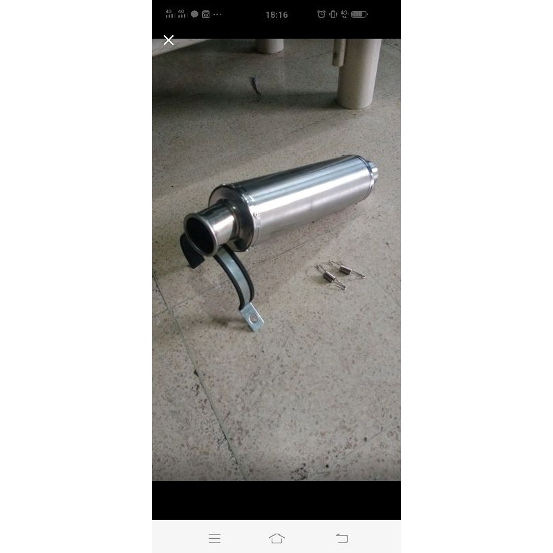 Slincer knalpot polos bulat 30 cm suara bas adem-2