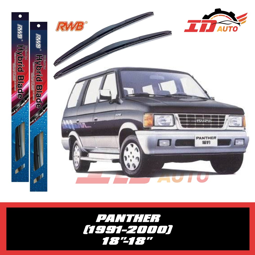 WIPER ISUZU PANTHER SET 1991-2000 UKURAN 18 DAN 18 MERK RWB