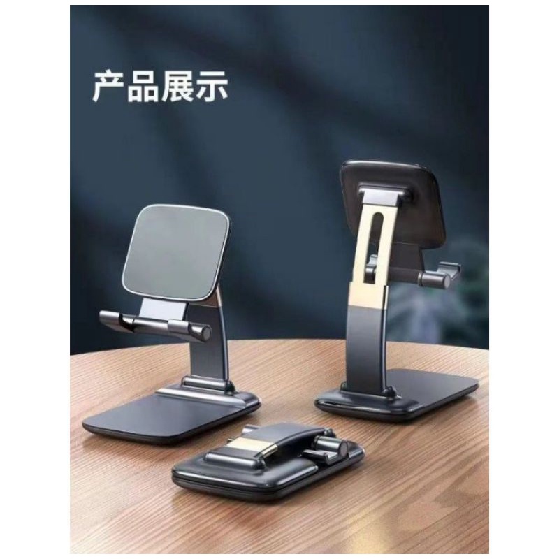 F5 PHONE HOLDER MEJA STAND HP TABLET HOLDER MULTIFUNGSI FOLDING