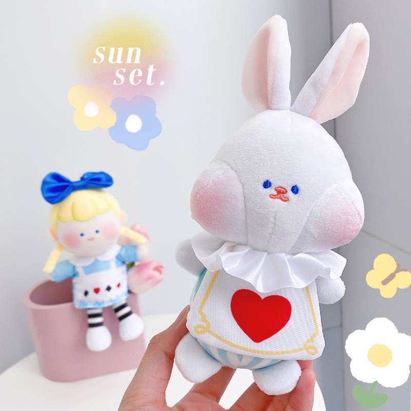 Cute Lan Sister Sleepwalking Alice Plush Doll Rabbit Key Chain Bag Pendant Kids Toys Gift