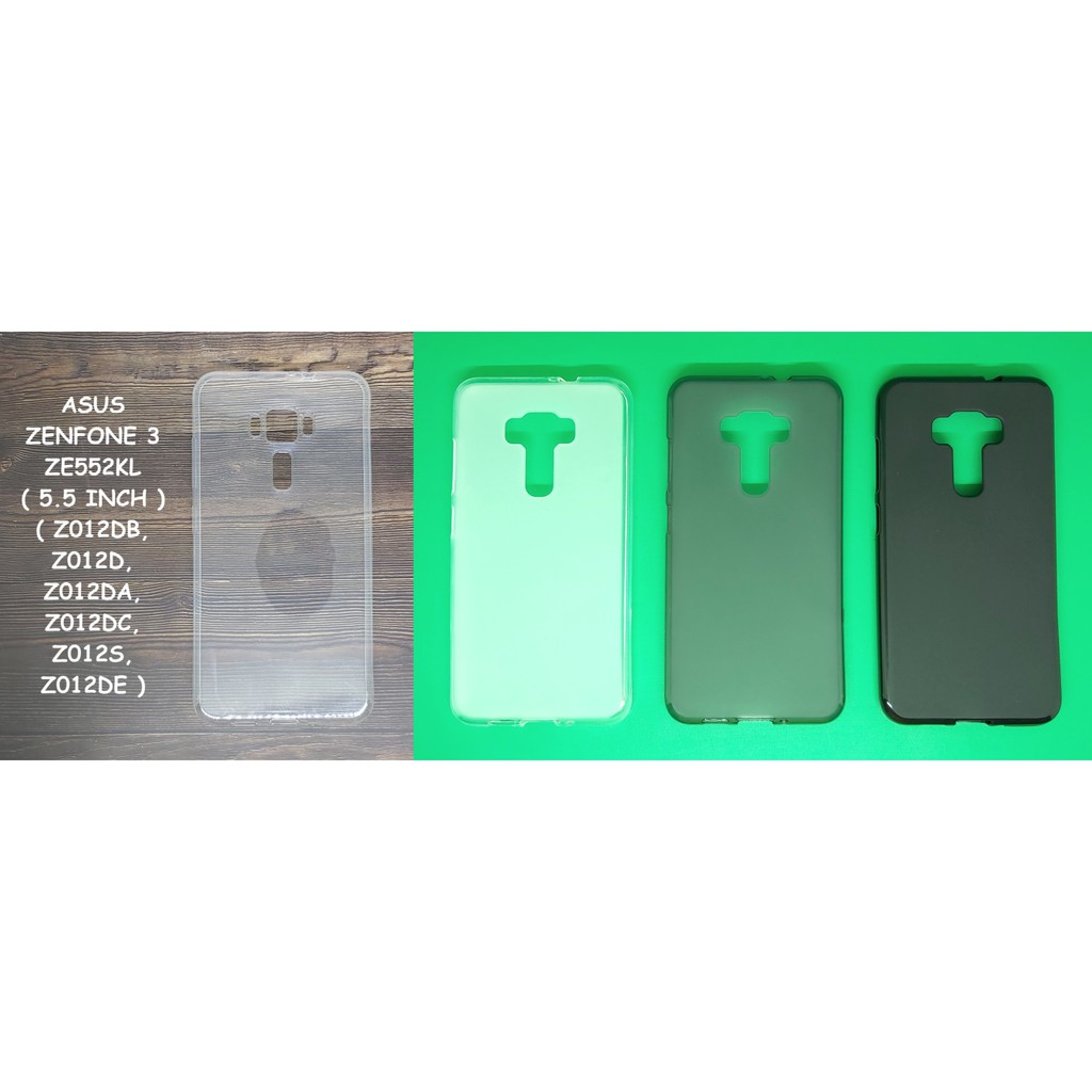 Softcase ASUS ZENFONE 3 ZE552KL ( 5.5 inch ) / Z012DB Z012DA Z012D - Casing Soft Jelly TPU Case