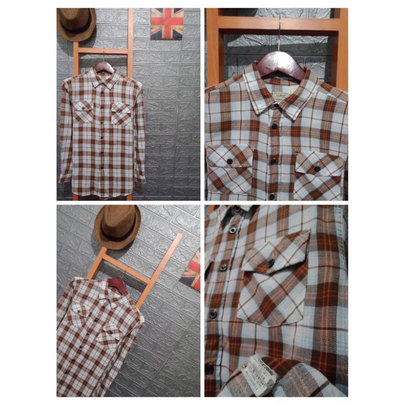 Kemeja Flannel LL BEAN
