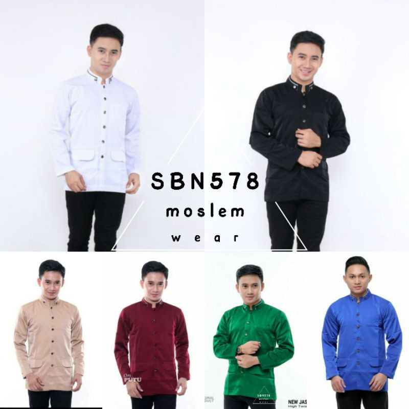 Al-Subhan Baju Koko JASKO POLOS PROMO SHOPEE JASKO TERBARU JASKO TERLARIS JASKO BORDIR JASKO MODERN