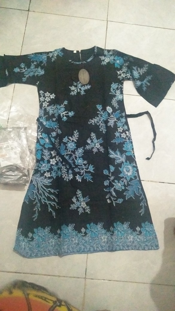 Baju Batik Anak Cewek Gamis Batik Anak Cewek Motif Bi6 Terbaru
