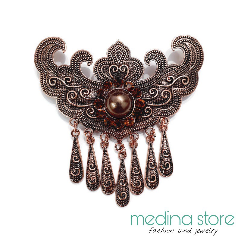 Bros Kebaya Susun Medina Store/Bros Kutubaru Murah/Bros Etnik Jawa Aceh Sumatra Kalimantan Bali-C - Maroon