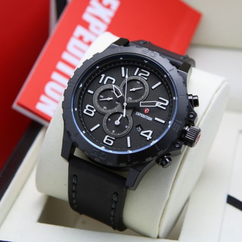 JAM TANGAN PRIA EXPEDITION E 6778 KULIT ORIGINAL