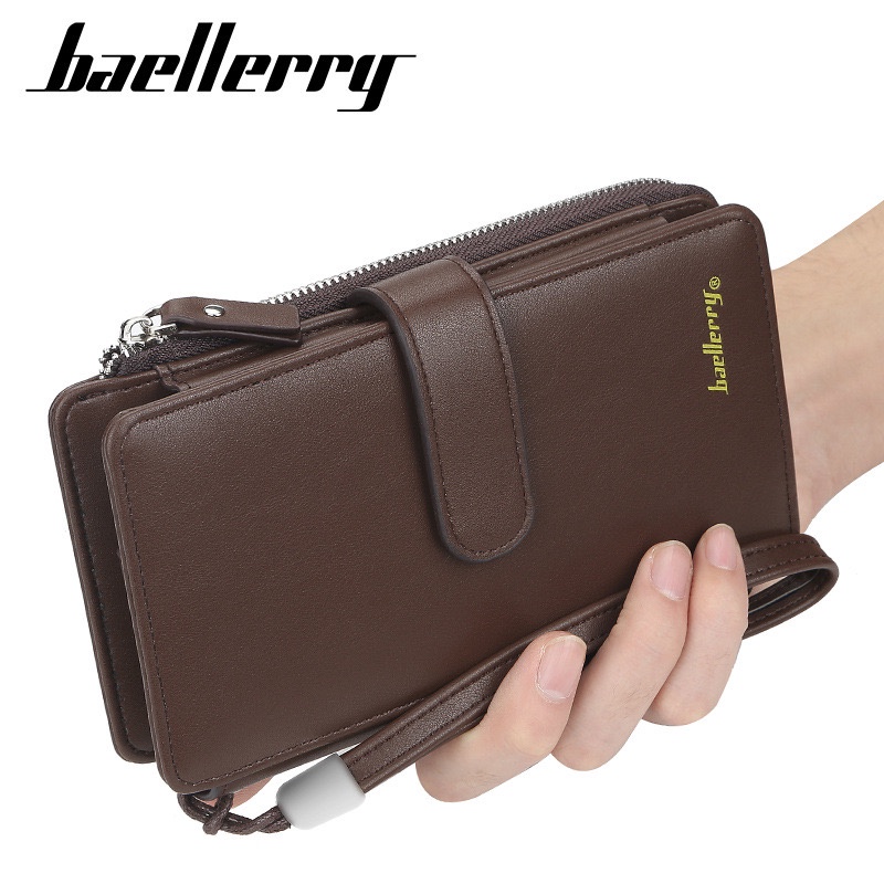 ORIGINAL BAELLERRY DOMPET PANJANG DENGAN TALI TANGAN ADA TEMPAT HP KULIT SINTETIS S1068