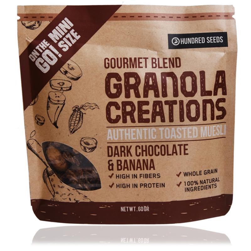 

GRANOLA Dark Chocolate and Banana 60gr