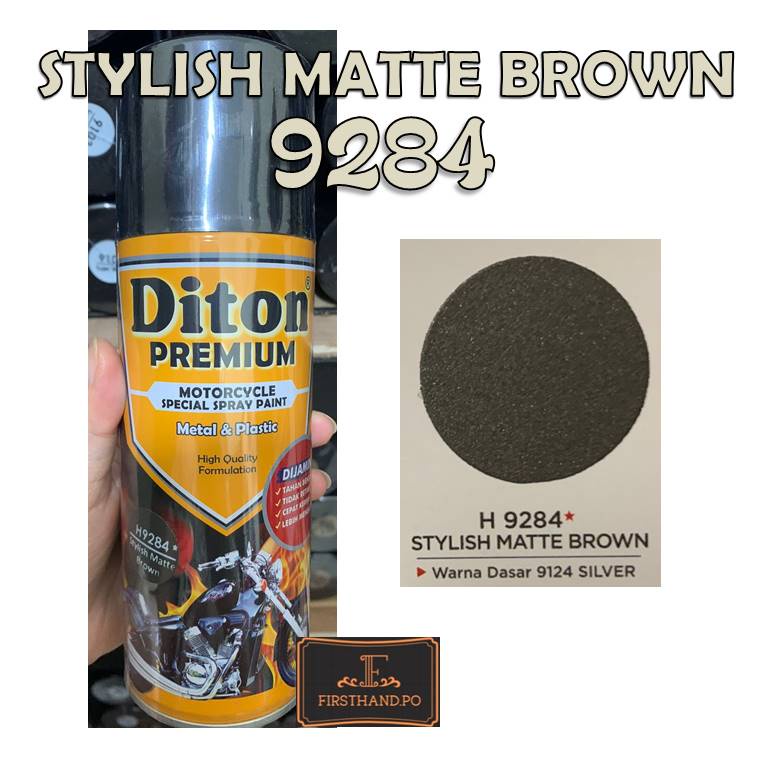 Cat Pilox Diton Premium Honda Stylish Matte Brown 9284 Warna Coklat Doff Dop H pilok pylox pylok