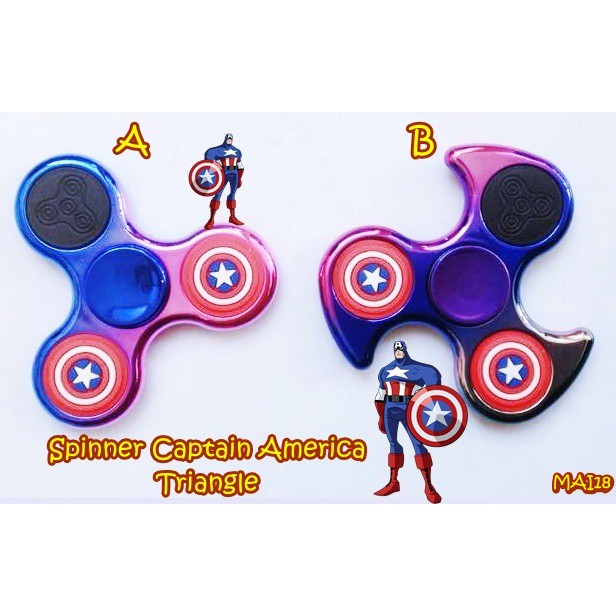 MAI18 SPINNER CAPTAIN AMERICA TRIANGLE