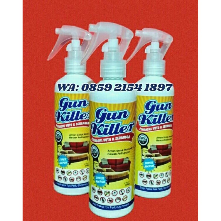 GUN KILLER obat Pembasmi kutu kasur dan Sofa,tumbila,Tungau,petinggi.