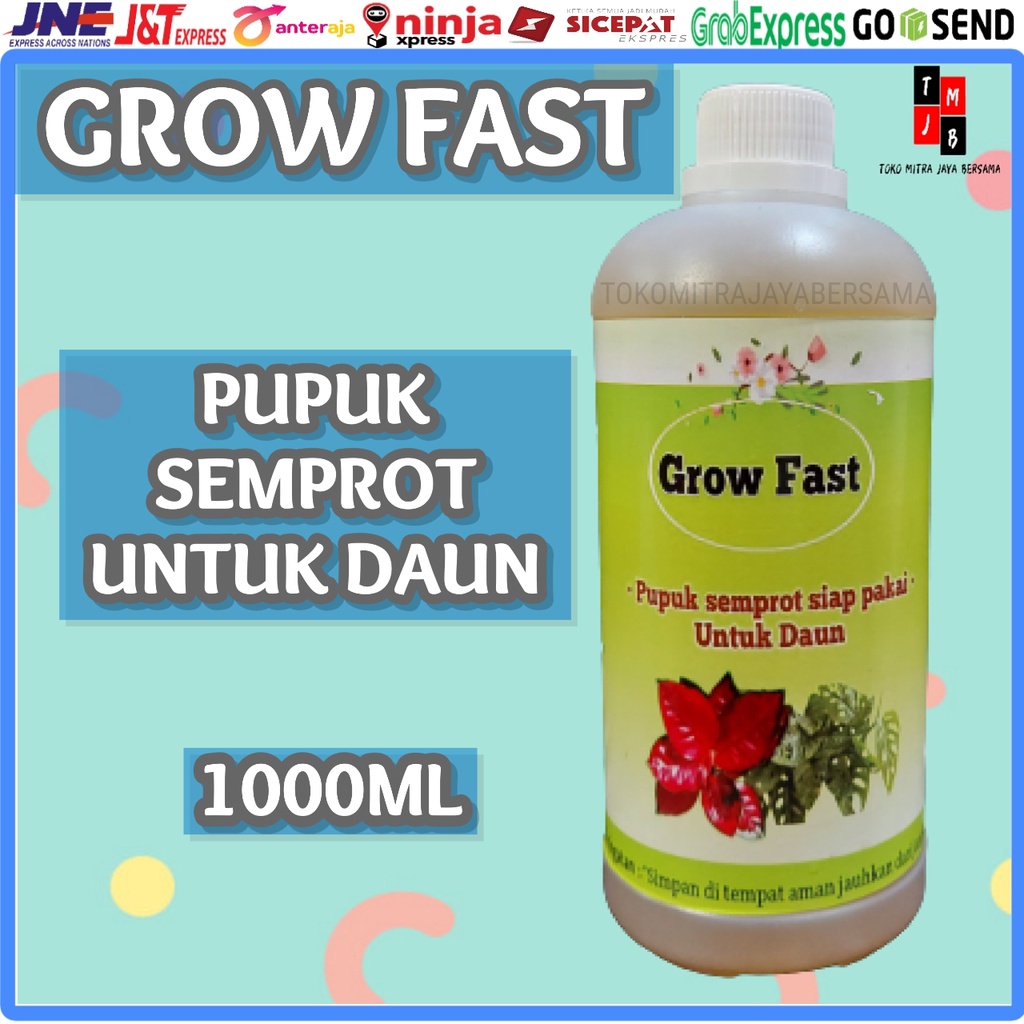 PUPUK CAIR DAUN GROW FAST AGLONEMA SIAP PAKAI 1000ML 1L 1 L