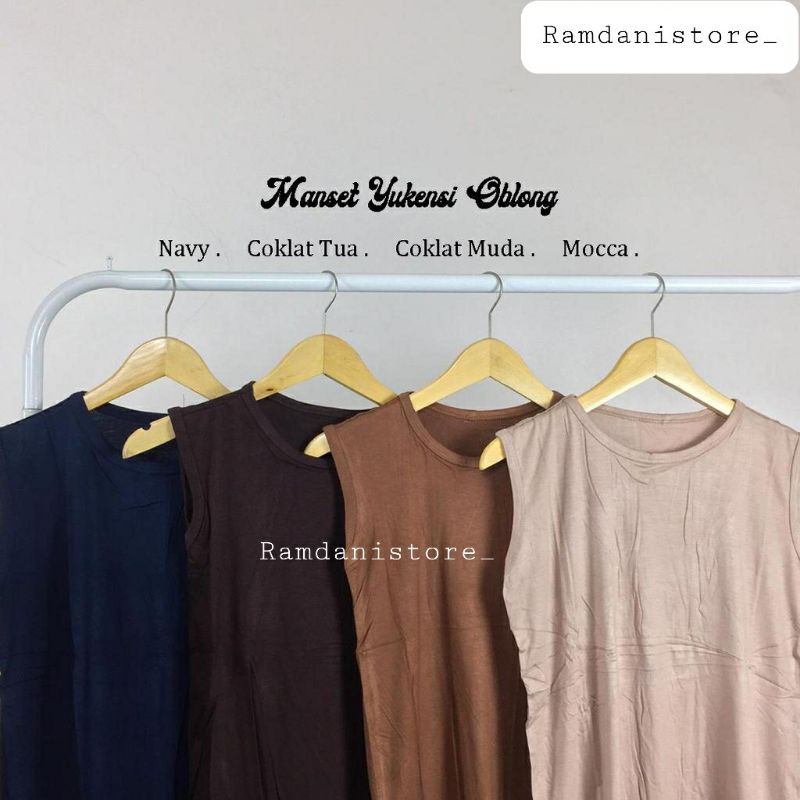 Baju Manset Tanpa Lengan Wanita Rayon Premium Standard &amp; Jumbo,Manset Lekbong, Manset Yukensi Oblong