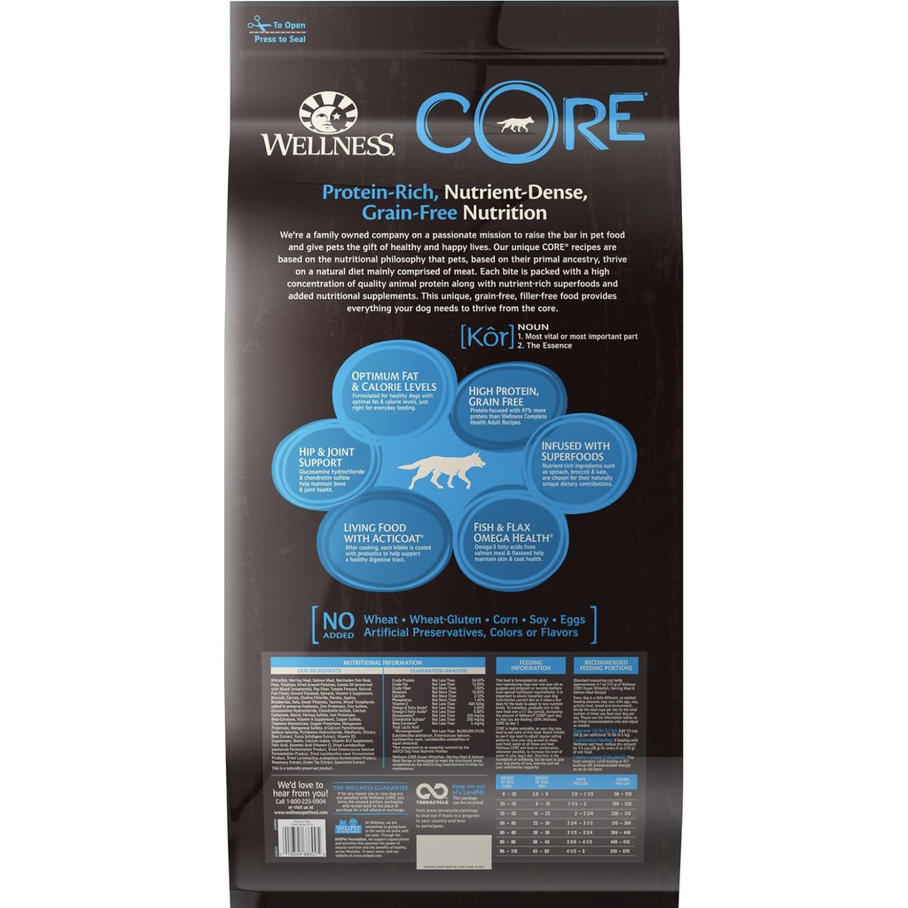 wellness core fish dog food
