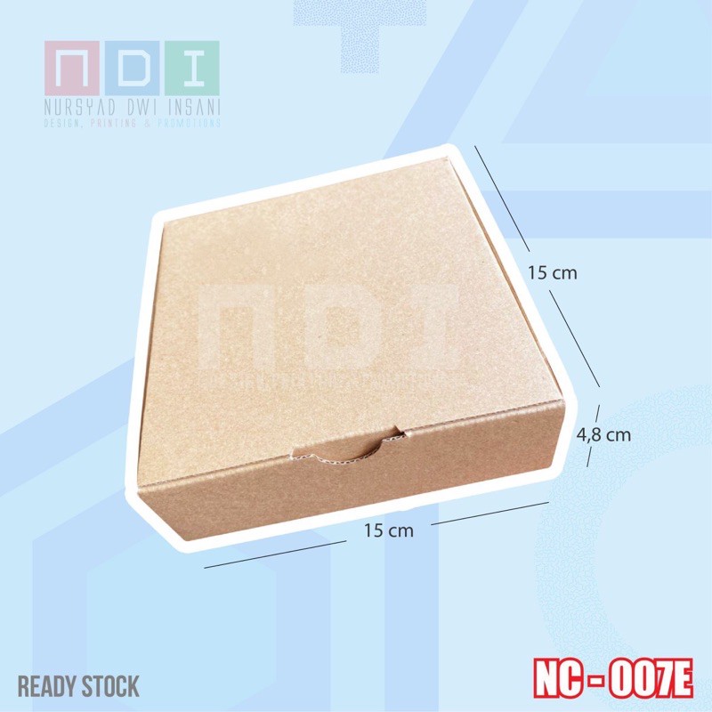 

DUS BOX CORRUGATED 1 PAK (ISI 20 pcs) Uk. 15x15x4.8cm