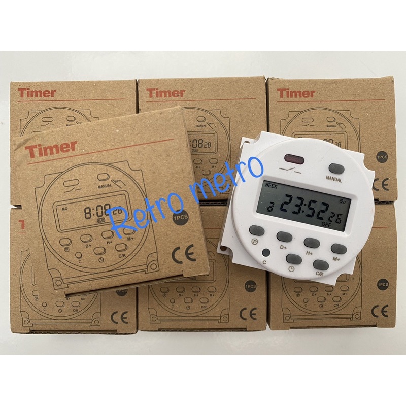 Timer Digital AC 220V 16A Saklar Otomatis ON OFF Timer Listrik Ampli Walet