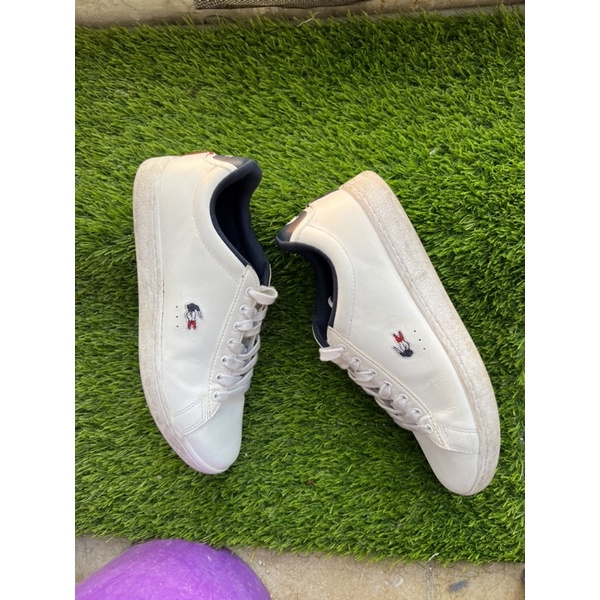 sepatu LACOSTE pria ukuran 40 | snekears branded pria preloved lacoste | Sneakers putih branded MURA