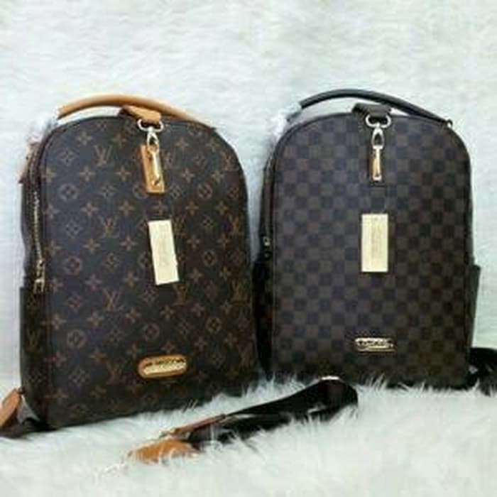 Terbaru... TAS RANSEL WANITA LV IMPORT 3 FUNGSI