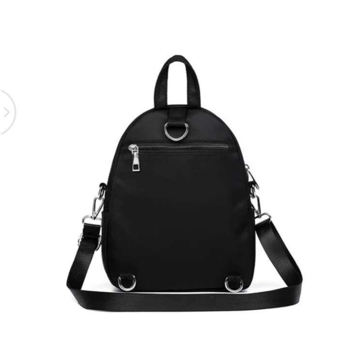 Terlaris tas ransel wanita backpack tas gendong punggung back pack fashion anak sekolah cewe cewek perempuan wanita anak tempat buku alat tulis trendy korea korean warna hitam polos simpel simple bisa cod murah termurah import lucu cantik mini kecil p110-2
